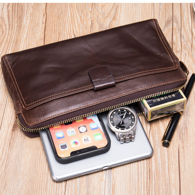 Ví cầm tay nam DA BÒ THẬT  - BEE GEE VNA9028