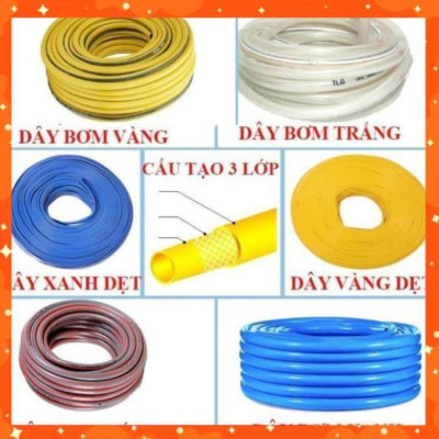 Vòi phun xịt rửa xe, tưới cây chuyên nghiệp 15m 206817 (cút đồng nối đồng) 