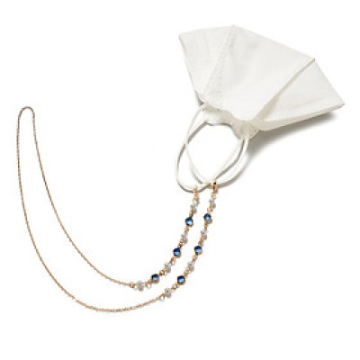 Dây đeo kính dây chuyền mix ngọc trai và đá đa sắc màu thời trang khí chất sang chảnh mới