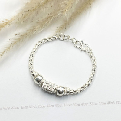 Lắc Tay Lắc Chân Trẻ Em Bạc Hiểu Minh LTE038