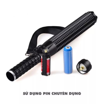 Đèn pin kéo dài 46.5 cm siêu sáng đèn pin tư vê tặng pin và củ sạc
