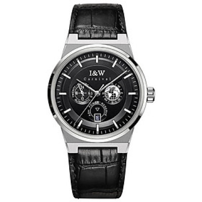 Đồng Hồ Nam I&W Carnival 782G1 Chính Hãng Full Box Chống Nước Kính Chống Xước Dây Da Cao Cấp BH 60T (Máy Cơ Tự Động)