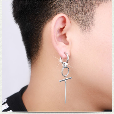 Bông tai unisex ý tưởng hình học mạnh mẽ bụi bặm