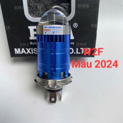 Đèn LED Pha Bi Cầu W2F BMA , 50W Chân H4 Lắp như zin Các Dòng Xe Máy, Ô Tô , đèn sài được cả điện máy và điện bìnhCó Trợ Pha Laser