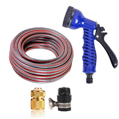 Bộ vòi tưới cây,rửa xe tăng áp lực nước 15m(cút đồng nối nhựa đen 713-2) 206843