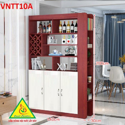 TỦ KỆ TRANG TRÍ KIÊM VÁCH NGĂN VNTT10A - Nội thất lắp ráp Viendong Adv