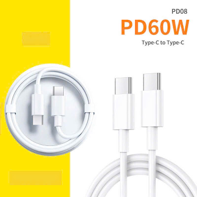 Dây sạc LI-TOP PD08 Công suất 60W chân Type C ra Type C, được dùng thử 30 ngày, Kim Ánh bảo hành hàng chính hãng 12 tháng