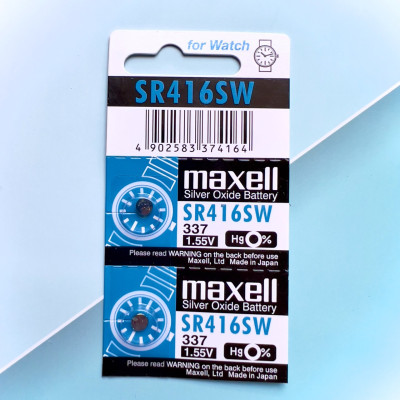 Pin Maxell Nhật Bản SR416SW / 337 (Viên Lẻ) Hàng Chính Hãng Made in Japan