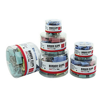 Kẹp Bướm Màu Deli 19mm 8555 