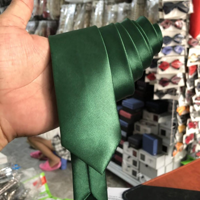 Cavat nam phi bóng 5cm màu xanh bộ đội - Bộ 70 cavat Giangpkc