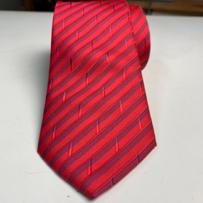 Cavat nam 8cm trung niên đỏ kẻ xéo GiangPKC