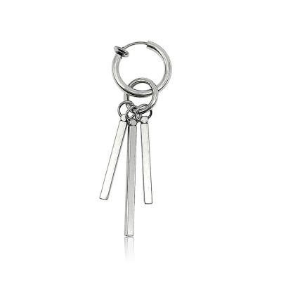 Khuyên tai hoa tai nam nữ unisex cá tính titan thép không gỉ 1 CHIẾC