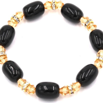 Chuỗi tay đá thạch anh đen FSEV9