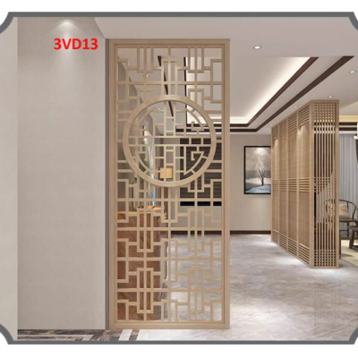 Vách ngăn phòng khách, nhà bếp bằng gỗ 3VD13 - Nội thất lắp ráp Viễn Đông