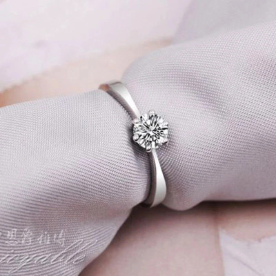 Nhẫn Đôi Bạc Nhẫn Cặp Hoa Học Trò - BẠC HIỂU MINH NC614