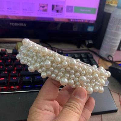 Băng đô hạt trai cài tóc cô dâu GiangPKC