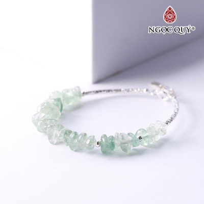Lắc bạc đá thiên nhiên - Ngọc Quý
