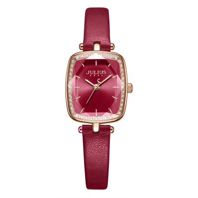 Đồng hồ nữ Julius Hàn Quốc JA-1341 dây da