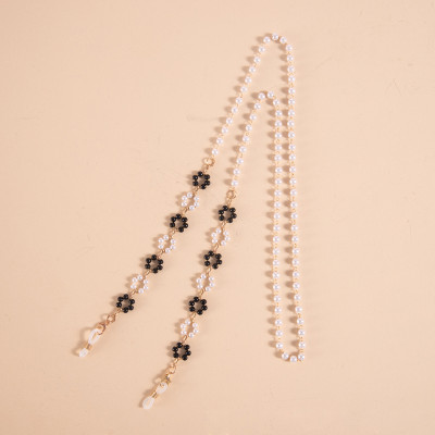 Dây đeo mắt kính dây đeo gọng kính mix chuỗi hoa châu ấn tượng phụ kiện kính dây đeo khẩu trang đa năng đa phong cách