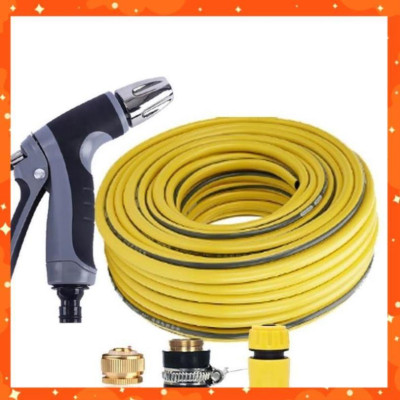 Bộ dây và vòi xịt rửa xe tưới cây tăng áp 15M(cút nhựa nối đồng nhựa) 206817