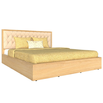 Giường ngủ cao cấp Tundo màu vàng sồi 140cm x 200cm