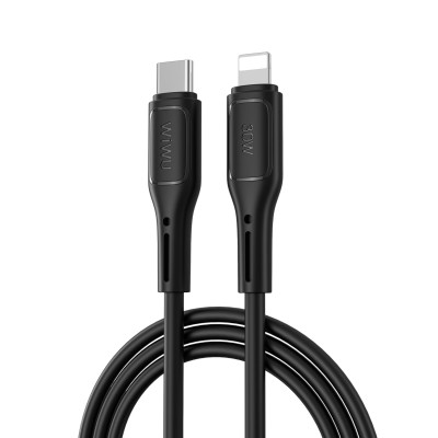 Dây cáp sạc nhanh 30W USB C to L cho iPhone / iPad Hiệu WIWU Starlink - Chuẩn sạc MFI, chống rối, đầu cáp siêu bền, công nghệ AI chống cháy nổ iP 7 8 X Xs Max 11 12 13 14 Pro Max Plus iPad Air Mini - Hàng nhập khẩu
