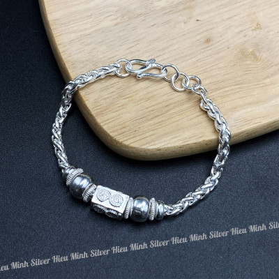 Lắc Tay Lắc Chân Trẻ Em Bạc Hiểu Minh LTE038