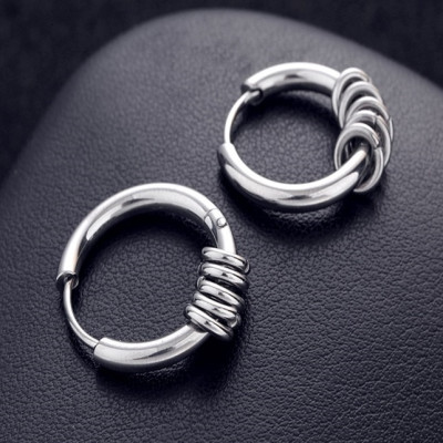 Bộ 2 bông tai nam chuẩn mực cho phong cách za18