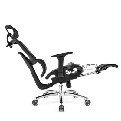 Ghế Ergonomics có gác chân màu xám nhập khẩu CR4324-2M Nội thất Capta