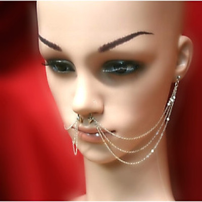 Khuyên tai ba lớp tích hợp vành tai- khuyên mũi kiểu dáng mới lạ sexy