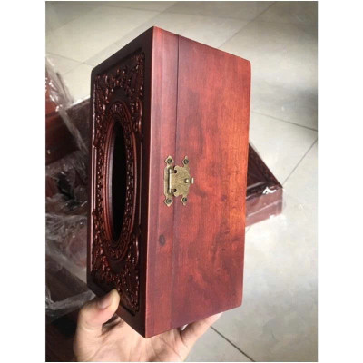 Hộp Đựng Giấy Ăn , Hộp Giấy  Ăn Gỗ Hương Cao Cấp ( hình thật )