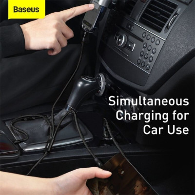 Cáp sạc Baseus Rapid Series Fast Charging & Data Cable 3-in-1 PD 20W CAMLT-SC01 - Hàng chính hãng