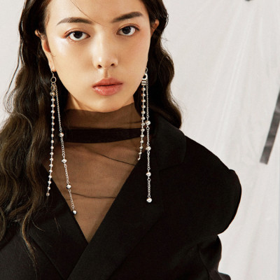 Khuyên tai thời trang titan thép dáng dài cực cool 1 đôi
