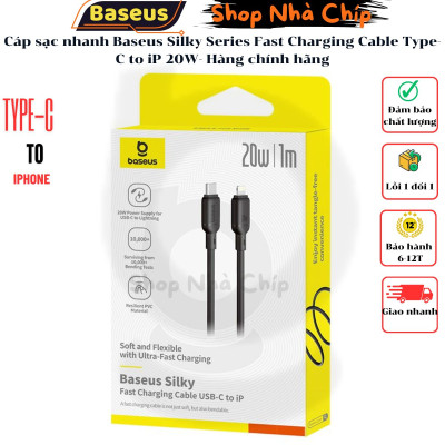 Cáp sạc nhanh Baseus Silky Series Fast Charging Cable Type-C to iP 20W- Hàng chính hãng
