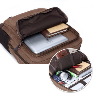 Balo nam vải canvas cao cấp phong cách mới 15,6"