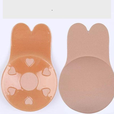 Miếng dán ti silicon bọc vải tai thỏ kết hợp kéo ngực siêu tiện lợi bám dính cực tốt