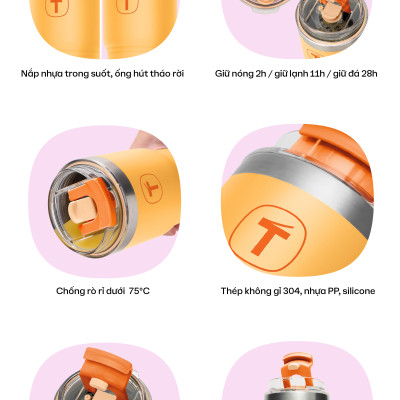 Ly Giữ Nhiệt Tupperware Big T 660ml