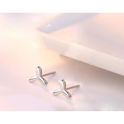 Bông tai bạc Ý 925 Huệ Ngân - Cỏ ba lá may mắn RYE141080