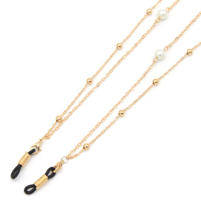 Dây đeo gọng kính titan không gỉ 2 lớp layer chain xích bi tròn cá tính punk rock sáng tạo thiết kế thủ công phong cách so cool mask hold strap airpod