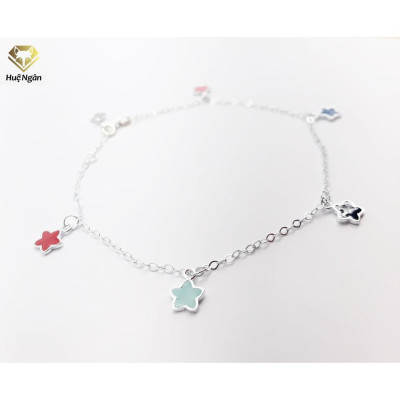 Lắc chân bạc Ý 925 Huệ Ngân- Ngôi Sao Lấp Lánh JL028