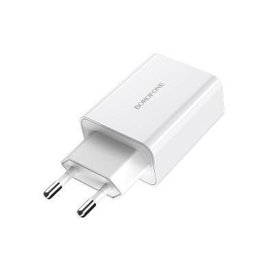 Cốc sạc nhanh Borofone 18w BA21A cổng USB - Hàng chính hãng