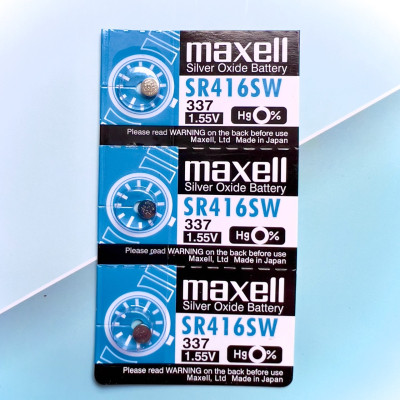 Pin Maxell Nhật Bản SR416SW / 337 (Viên Lẻ) Hàng Chính Hãng Made in Japan