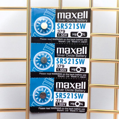 Pin Maxell Nhật Bản SR521SW / 379 / G0 (Viên Lẻ) Hàng Chính Hãng Made in Japan