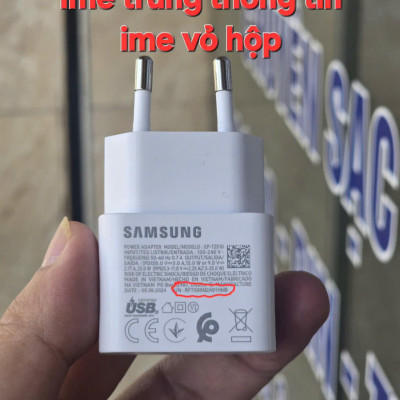 Củ sạc nhanh Samsung 25w Type C ( Không kèm cáp) - Hàng chính hãng