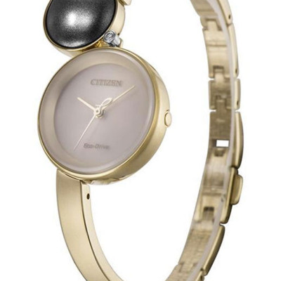 Đồng Hồ Nữ Citizen Đính Kim Cương Dây Thép Không Gỉ EW5493-51W - Mặt Vàng Hồng (Sapphire)