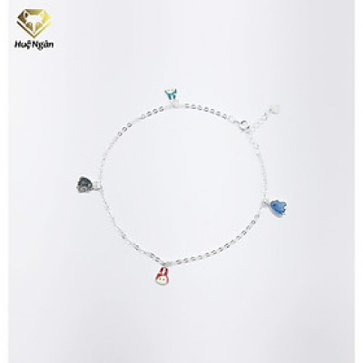 Lắc chân bạc Ý 925 Huệ Ngân- FISH and RABBIT RYBJ50033
