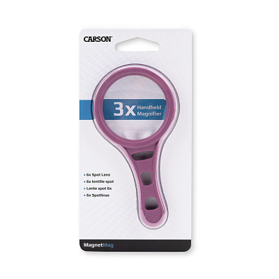 Kính lúp cầm tay MagnetMag có nam châm nhiều màu Carson DX-50AS ( Hàng chính hãng)