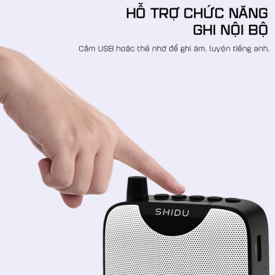 Máy Trợ Giảng Không Dây Shidu SD-M500 UHF - Hàng Chính Hãng