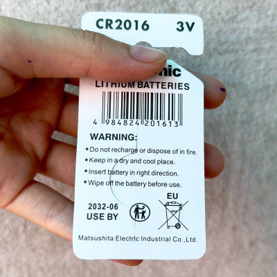 Pin CR2016 Hàng Nhật Bản Cao Cấp, Pin Cmos Cho Chìa Khoá Xe Máy, Ô tô, Thiết Bị Điện Tử