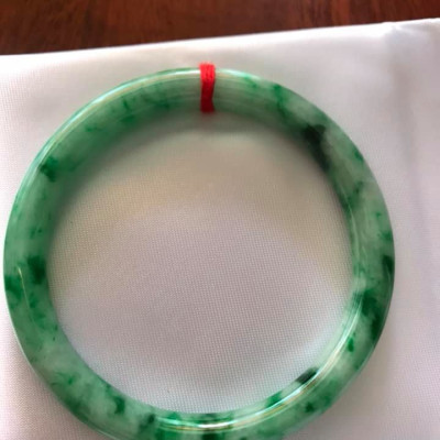 VÒNG TAY NỮ LÝ SƠN THỦY SAO 50MM HÀNG MỚI XANH BÔNG ĐẬM ĐẸP ĐÁ CẨM THẠCH TỰ NHIÊN NỮ 48KG -56KG